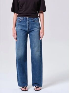 AGOLDE Dark Blue High-Rise Jeans